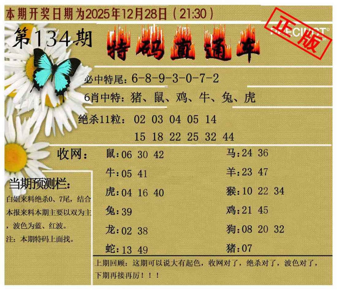 134期特码直通车[图]