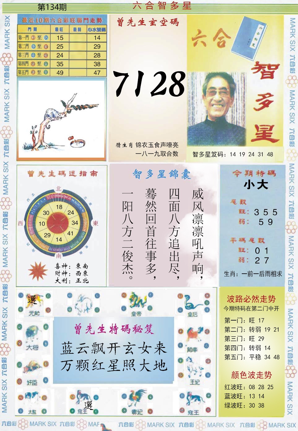 134期六合智多星[图]