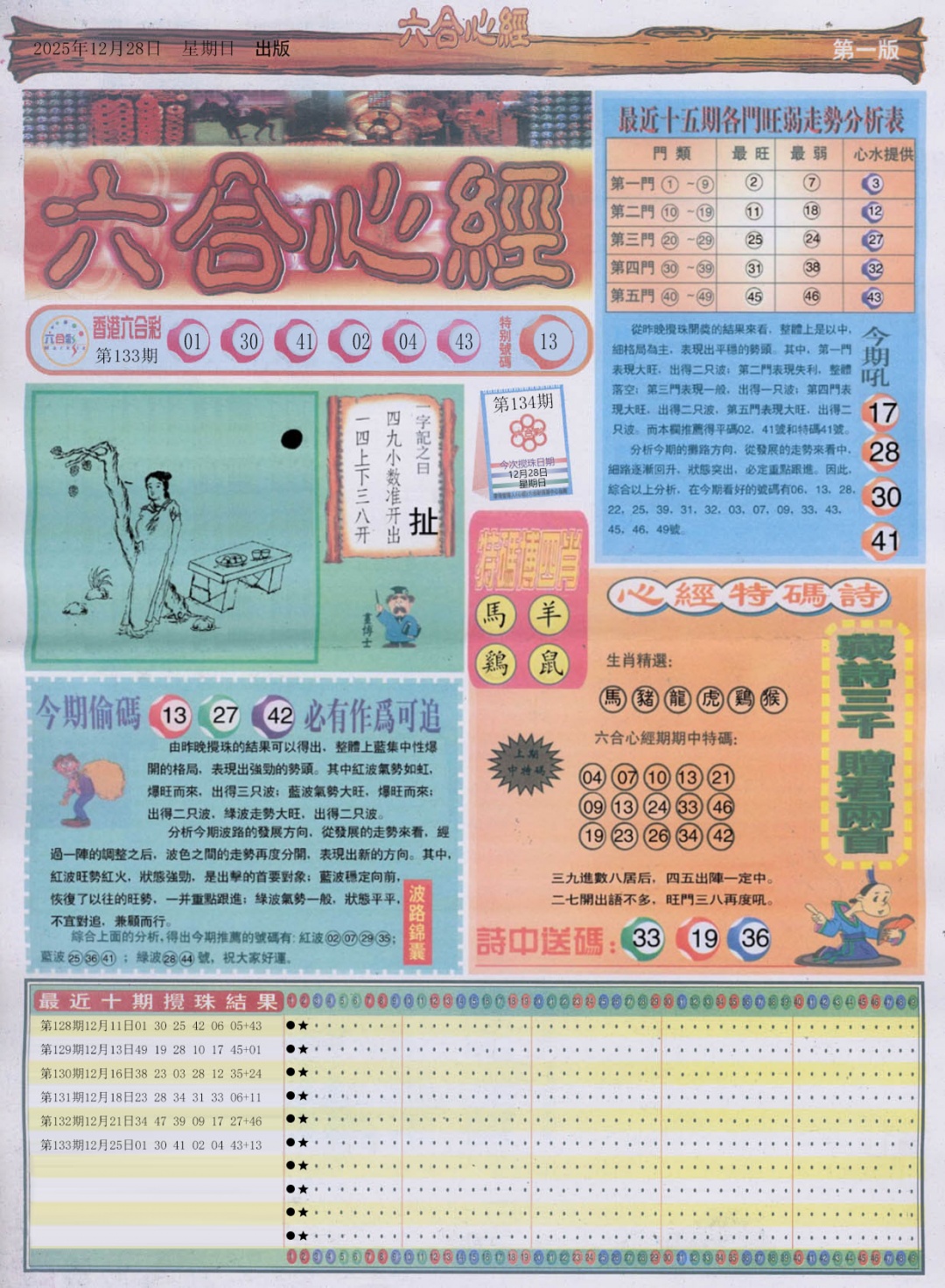 134期六合心经A[图]