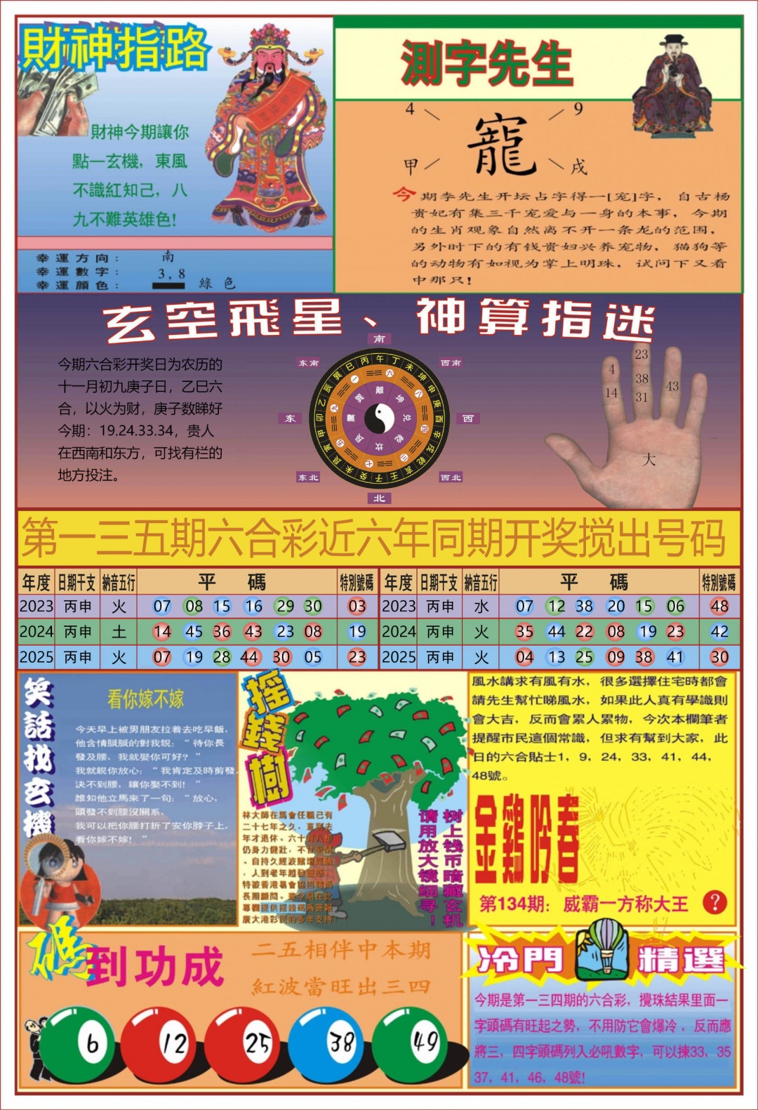 134期中四柱预测B[图]