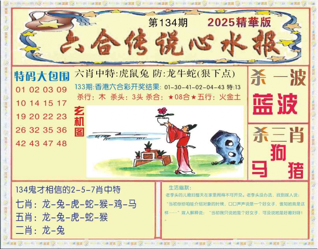 134期六合传说(心水版)[图]