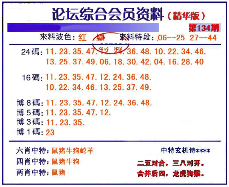 134期综合会员资料[图]