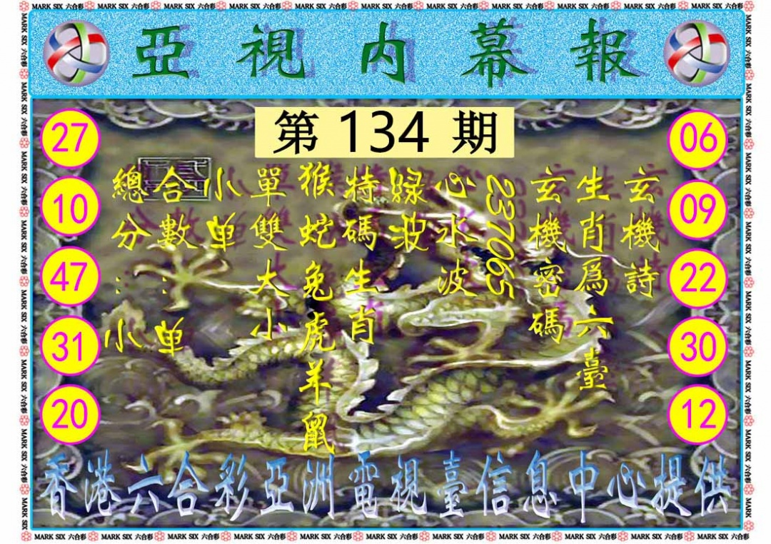 134期亚视内幕报[图]