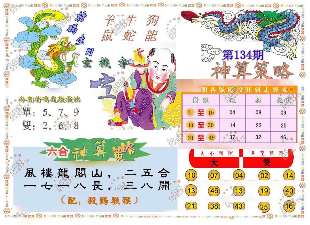 134期神算策略[图]