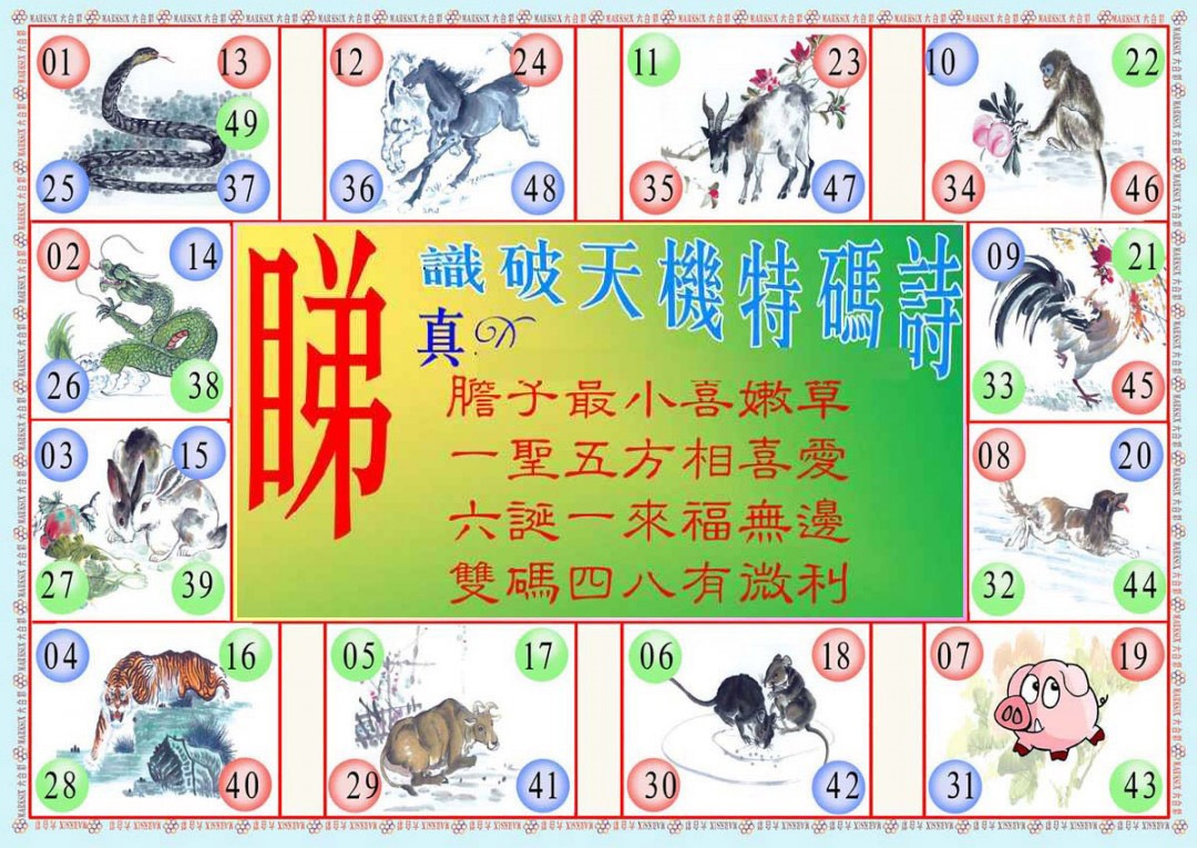 134期识破天机B版[图]