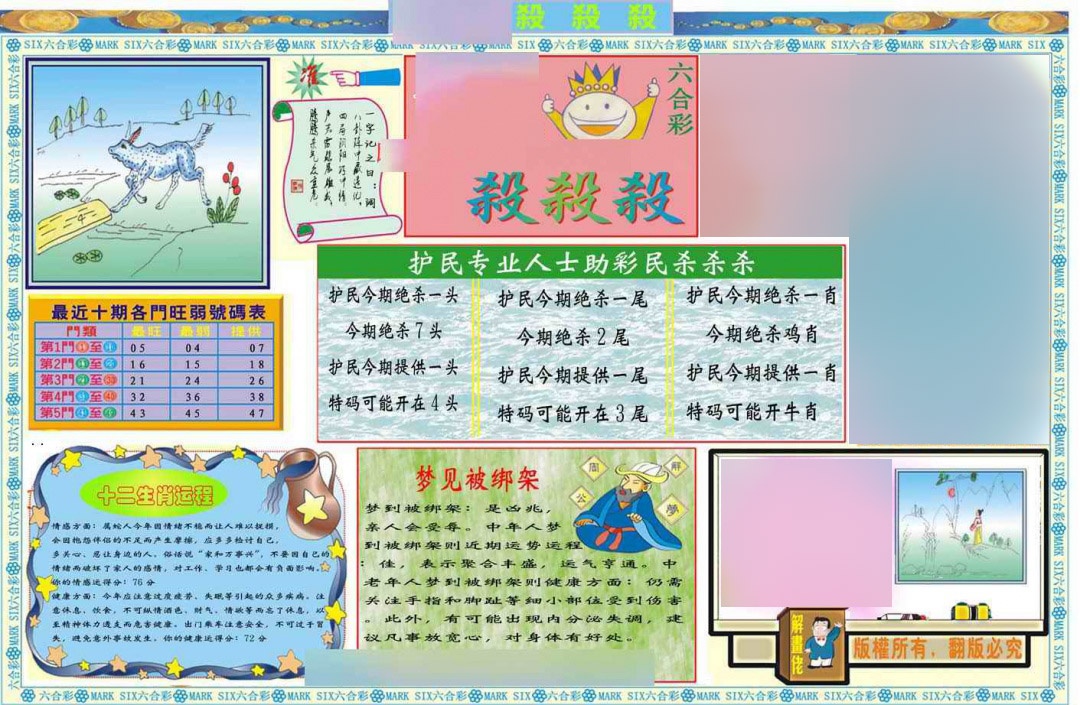 134期马经杀杀杀A(新图推荐)[图]