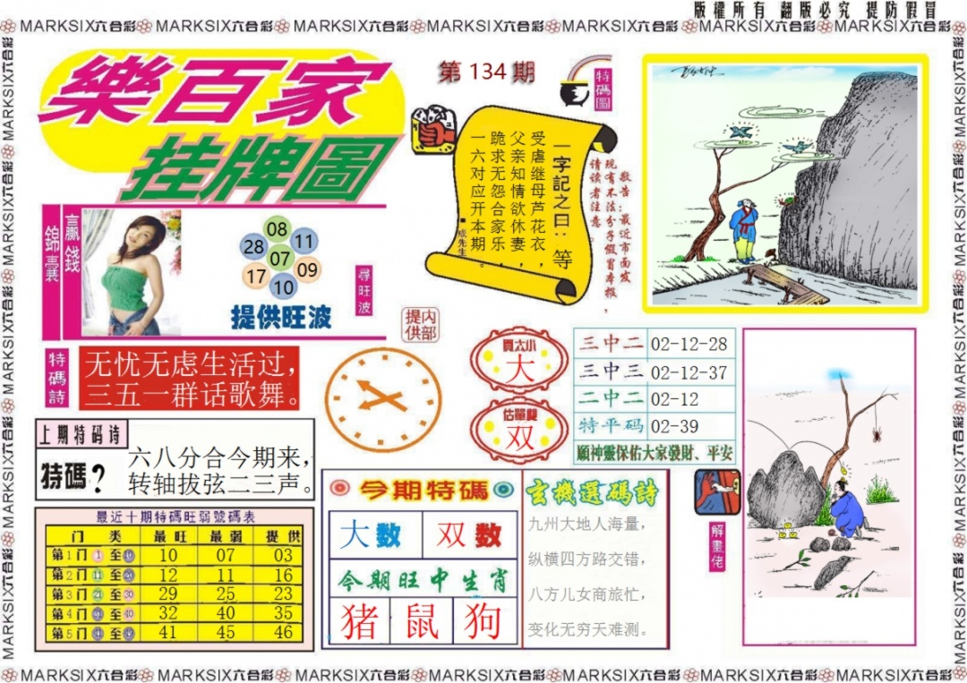 134期乐百家挂牌图记录[图]