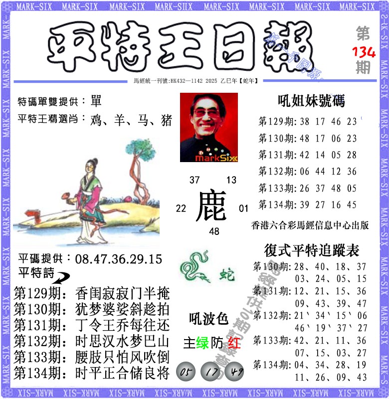 134期平特王日报（荐）[图]